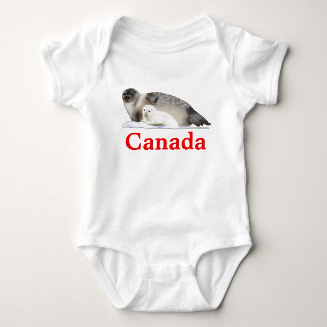 Ringed Seal Baby Bodysuit (Front)