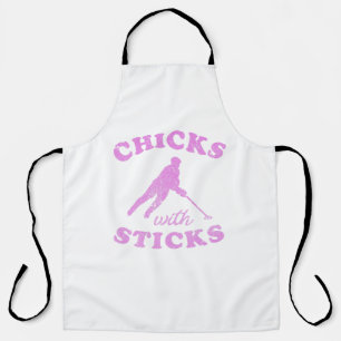 Ringette Chicks with Sticks T-Shirt Apron