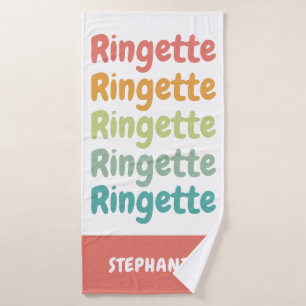 Ringette Cute Retro Lecteur Ringette Personnalisé