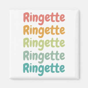 Ringette Cute Retro Ringette Player Gifts  Magnet