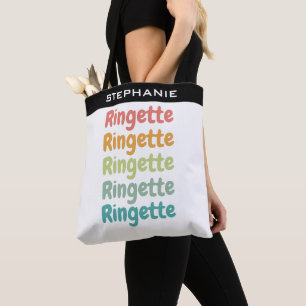 Ringette Cute Retro Ringette Player Gifts Tote Bag