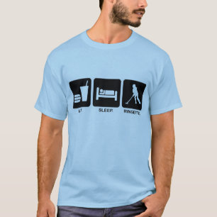 Ringette "Eat Sleep Ringette" Adult Basic T-Shirt