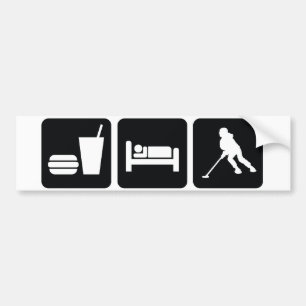 Ringette "Eat Sleep Ringette" Bumper Sticker