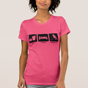 Ringette "Eat Sleep Ringette" Women's Dark T-Shirt