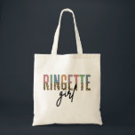 Ringette Girl Cheetah Print | Ringette Player Tote Bag<br><div class="desc">Ringette Girl Cheetah Print | Ringette Player Gifts!</div>