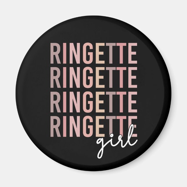 Ringette Girl | Gifts for Ringette Player Magnet (Front)