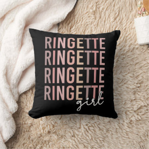 Ringette Girl   Gifts for Ringette Player Throw Pillow