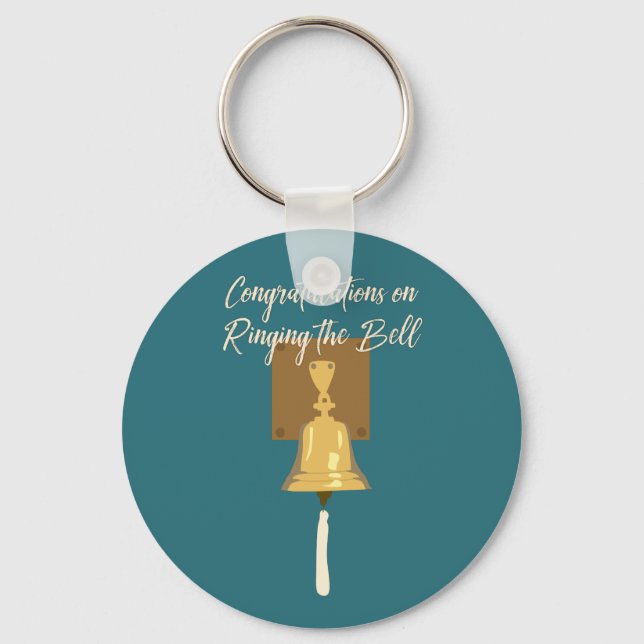 Ringing Cancer Bell, Finished Treatment Keychain (Front)