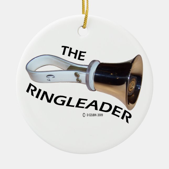 Ringleader Ceramic Ornament (Front)