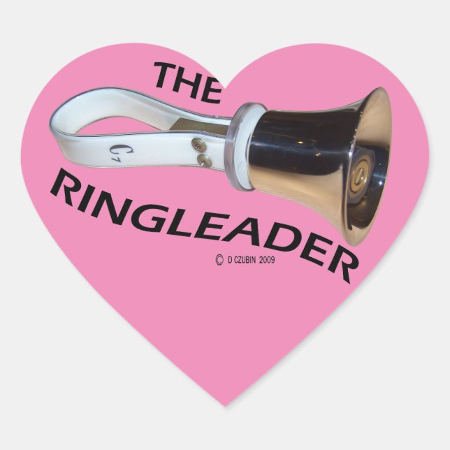 Ringleader Heart Sticker (Front)