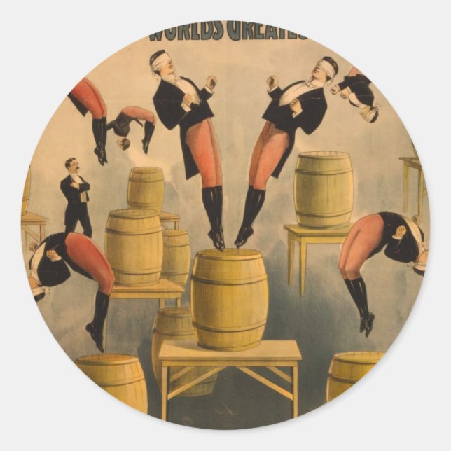 Ringling Bros. / Raschetta Bros. Classic Round Sticker (Front)