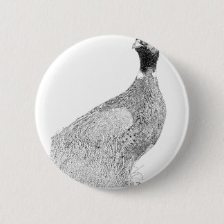 Ringneck Pheasant 2 Inch Round Button
