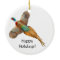 Ringneck Pheasant Customizable Ornament