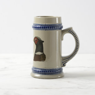 Ringneck Pheasant Head Beer Stein
