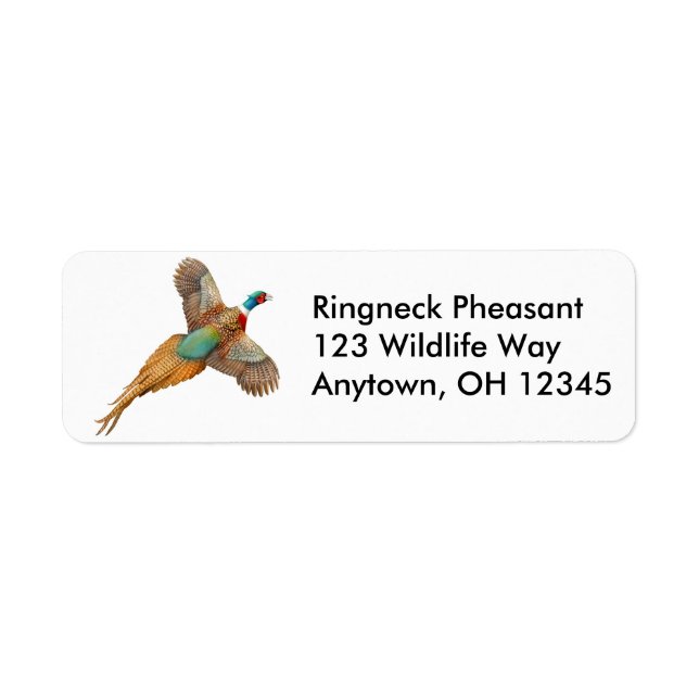 Ringneck Pheasant Label (Front)