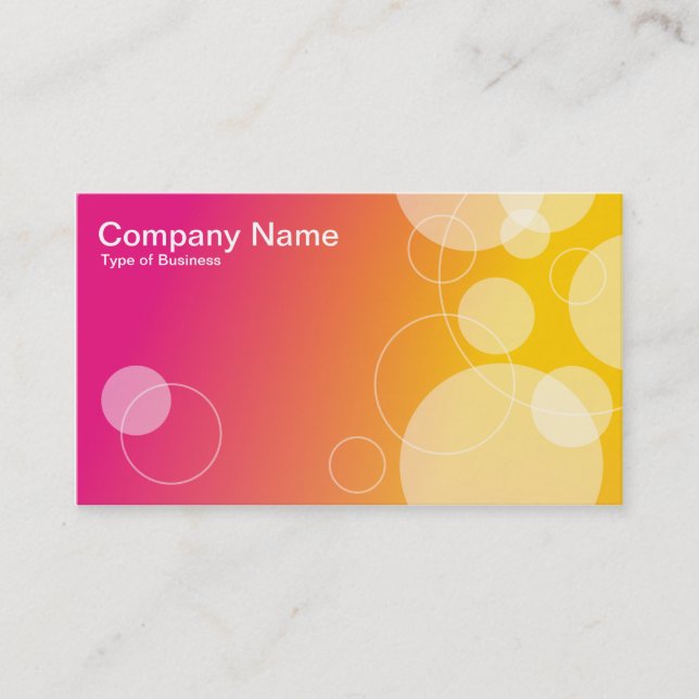 Rings and Circles 01 Business Card (Front)