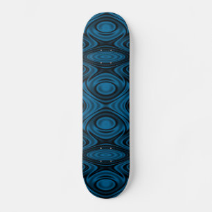 Rings and Ripples Blue Skateboard