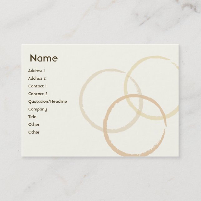 Rings - Chubby Business Card (Front)