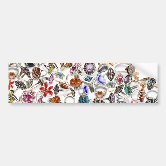 rings jewellery bumper sticker (Front)