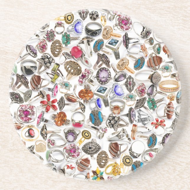 rings jewellery coaster (Front)