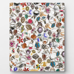 rings jewellery plaque