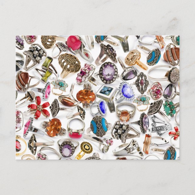 rings jewellery postcard (Front)