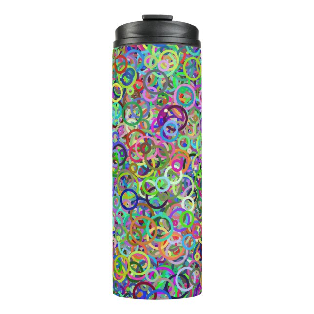 Rings of Colour Circle Graffiti Thermal Tumbler (Front)