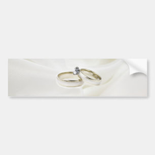 Rings on Satin Bumper Sticker