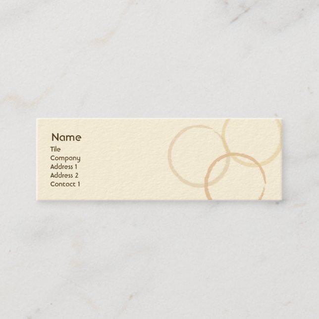 Rings - Skinny Mini Business Card (Front)