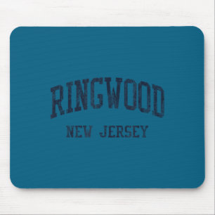 Ringwood Nj Jn5 Vintage Athletic Blue Design  Mouse Pad