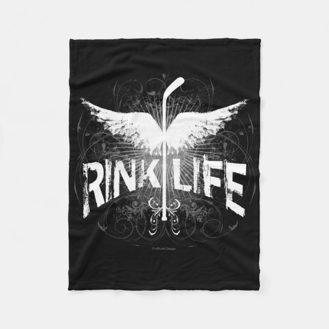 Rink Life (Hockey) Fleece Blanket (Front)