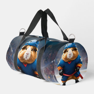 "Rink Rookie: The Ice Hockey Guinea Pig" Duffle Bag