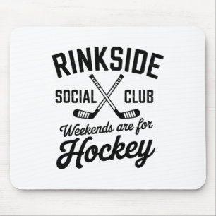Rinkside Social Club Retro Ice Hockey Vibes  Mouse Pad