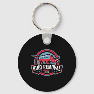 Rino Removal Project Rrp Funny Trump Conservative  Keychain