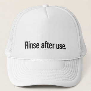Rinse after use trucker hat