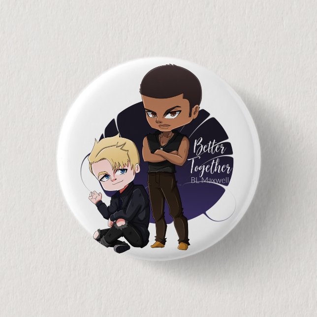 Rio and Caden from Better Together T-Shirt 1 Inch Round Button (Front)