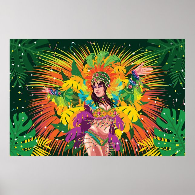 Rio Carnival Dancer Poster (Front)