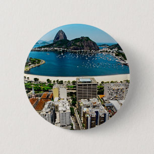 Rio de Janeiro 2 Inch Round Button