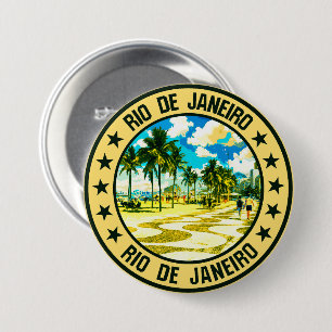 Rio de Janeiro                                     3 Inch Round Button