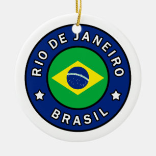 Rio de Janeiro Brasil Ceramic Ornament