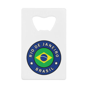 Rio de Janeiro Brasil Credit Card Bottle Opener
