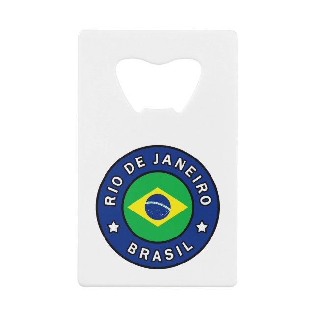 Rio de Janeiro Brasil Credit Card Bottle Opener (Front)