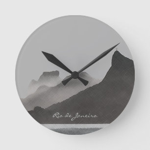 rio de janeiro, brasil round clock