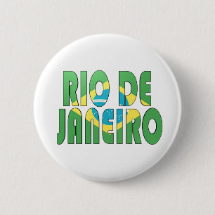 Rio de Janeiro, Brazil 2 Inch Round Button
