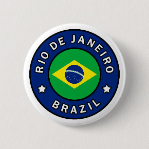 Rio de Janeiro Brazil 2 Inch Round Button