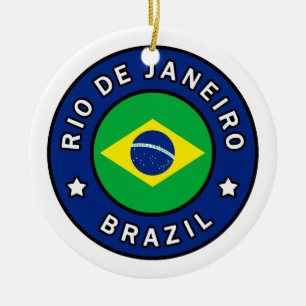 Rio de Janeiro Brazil Ceramic Ornament