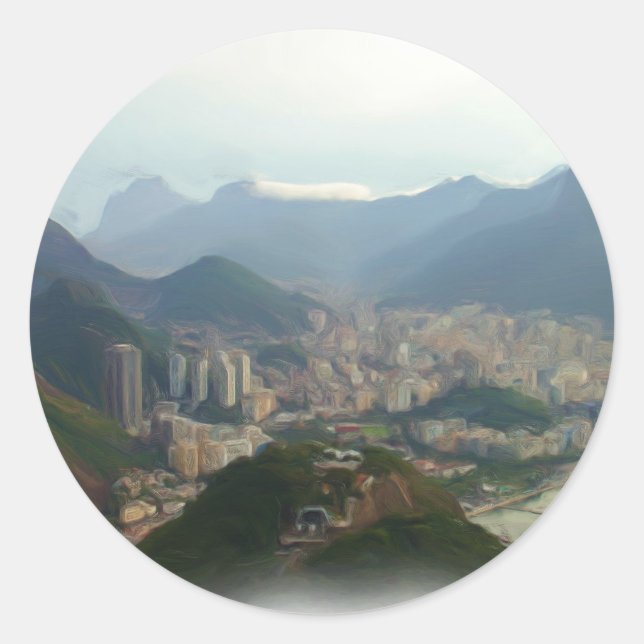 Rio de Janeiro - Brazil Classic Round Sticker (Front)