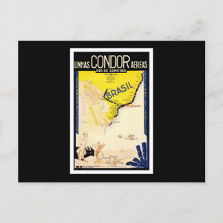 Rio De Janeiro Brazil Linhas Condor Aereas Postcard