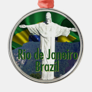 Rio de Janeiro Brazil Metal Ornament