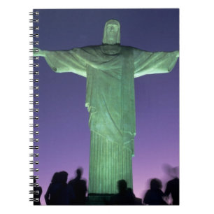 Rio de Janeiro, Brazil. the Christ Statue on Notebook